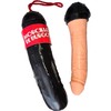 Diablo Picante Model Blood Sausage - Premium Silicone Intimate Toy, Juodas-Raudona, 20 cm