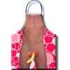 Diablo Picante Men’s Apron with Fruit-Themed Humorous Print, 100% Polyester