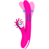 Rožinė DIVERSIA Bunny Rotation Intimate Machine 24 cm USB Rechargeable Rožinė