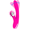 Rožinė Diversia Bunny Waves 24 cm - Silicone Dual-Action Intimate Device USB Rožinė