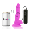 Diversia Flexible Vibrating Intimate Machine Violetinė 18 cm with Remote