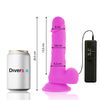Diversia Flexible Vibrating Intimate Machine Violetinė 20.5cm Harness-Compatible