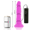 Diversia Flexible Vibrating Intimate Device Violetinė 23cm Harness-Compatible