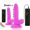 Diversia Flexible Vibrating Intimate Device Violetinė 17cm with Remote Control