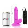 Diversia Flexible Vibrating Intimate Device Violetinė 17cm with Remote Control