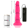 Rožinė Diversia Flexible Vibrating Intimate Device Rožinė 23cm, Suction Cup, Remote