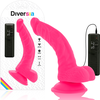 Rožinė Diversia Flexible Vibrating Device Rožinė 21.5cm with Suction Cup &amp; Remote