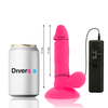 Rožinė Diversia Flexible Vibrating Model Rožinė 17cm with Suction Cup &amp; Remote