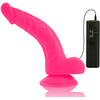Rožinė Diversia Flexible Vibrating Device Rožinė 21.5cm with Suction Cup &amp; Remote