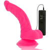 Rožinė Diversia Flexible Vibrating Device Rožinė 21.5cm with Suction Cup &amp; Remote