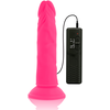 Rožinė Diversia Flexible Vibrating Intimate Device Rožinė 23cm, Suction Cup, Remote