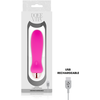 Dolce Vita Five Rožinė USB Rechargeable Silicone Intimate Device 12.4cm 7 Modes