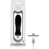 Dolce Vita Five Juodas Intimate Device 7 Modes USB Rechargeable Silicone