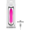 Rožinė Dolce Vita Four Rožinė Rechargeable Device 7 Modes Medical Silicone 13cm