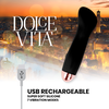 Dolce Vita One Juodas Intimate Device 7-Speed Rechargeable Silicone 12.5cm