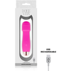 Rožinė Dolce Vita Three Rožinė Rechargeable Intimate Device 7 Modes 12.2cm
