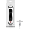 Dolce Vita Three Juodas Intimate Massager 7-Speed Rechargeable Silicone 12.2cm