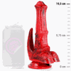 EPIC Vulcanus Night Dragon Silicone Fantasy Model, 19.5cm, Juodas