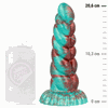 Oranžinis EPIC Zirion Aridfire Silicone Fantasy Model, 206 mm, Raudona-Oranžinis