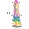 EPIC IRIS Silicone Model Rainbow Base - 225 mm, Multicolor Fantasy Design