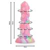Mėlyna EPIC NIXIE Shape-Shifting Silicone Model, Suction Base, 15.5cm, Mėlyna
