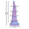 Mėlyna EPIC NOKKEN Vanduo Creature Silicone Model with Suction Base 28cm Mėlyna