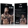 Fetish Submissive Attitude Bulldog Chest Harness Neoprene Adjustable Juodas