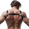 Fetish Submissive Attitude Bulldog Chest Harness Neoprene Adjustable Juodas