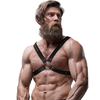 Fetish Submissive Attitude Men's Adjustable Chest Harness Vegan Leather