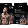 Fetish Submissive Attitude Men's Eco-Leather Adjustable Chest Harness Juodas