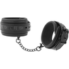 Fetish Submissive Bondage Fetish Submissive Vegan Leather Ankle Cuffs with Neoprene Lining, Adjustable
