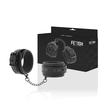 Fetish Submissive Bondage Fetish Submissive Vegan Leather Handcuffs with Neoprene Lining, Adjustable