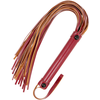 Fetish Submissive Dark Room Vegan Leather Whip 28cm - Durable Neoprene Handle