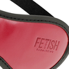 Dark Fetish Submissive Vegan Leather Mask with Neoprene Lining, Adjustable Fit