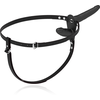 Fetish Submissive Harness Fetish Submissive Adjustable Harness Double Motor Juodas Silicone System 15/8cm