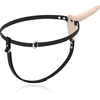 FETISH SUBMISSIVE HARNESS - FLESH SILICONE VIBRATOR 15 CM