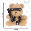 Rebel Fetish Submissive Ted Teddy Bear Model 2 - Collectible Plush with Harness