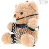 Rebel Fetish Submissive Fozzie Teddy Bear - Designer Plush with Metallic Accents
