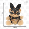 Rebel Fetish Submissive Mishka Plush Bear Model 5 with Bunny Mask and Chains