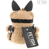 Rebel Fetish Submissive Mishka Plush Bear Model 5 with Bunny Mask and Chains