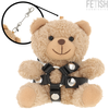 Rebel Fetish Submissive Bongo Plush Bear - Collectible Designer Priedas 10 cm