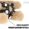Rebel Fetish Submissive Bongo Plush Bear - Collectible Designer Priedas 10 cm