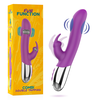 Rožinė Fun Function Combi Double Tapping Intimate System, Dual Motor, Rožinė, 21 cm