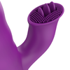 Fun Function Zenda Thruster &amp; Rotation Dual-Action Silicone Device 24.5cm Violetinė