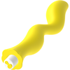 G-SPOT Gavyn Vibrating Massager Geltona - Medical Silicone, USB, 10 Modes