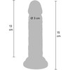 ToyJoy Get Real Deluxe 15 cm Dual-Density Intimate Model, rusvai gelsvas