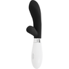 Glossy Jackson Rabbit Juodas Dual Motor Silicone Massager 12cm
