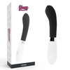 GLOSSY John Curve Juodas - Intimate Silicone Vibration Device 12cm