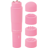 Rožinė Glossy Kurt Rožinė Compact Multi-Speed Personal Massager 4-in-1