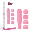 Rožinė Glossy Kurt Rožinė Compact Multi-Speed Personal Massager 4-in-1